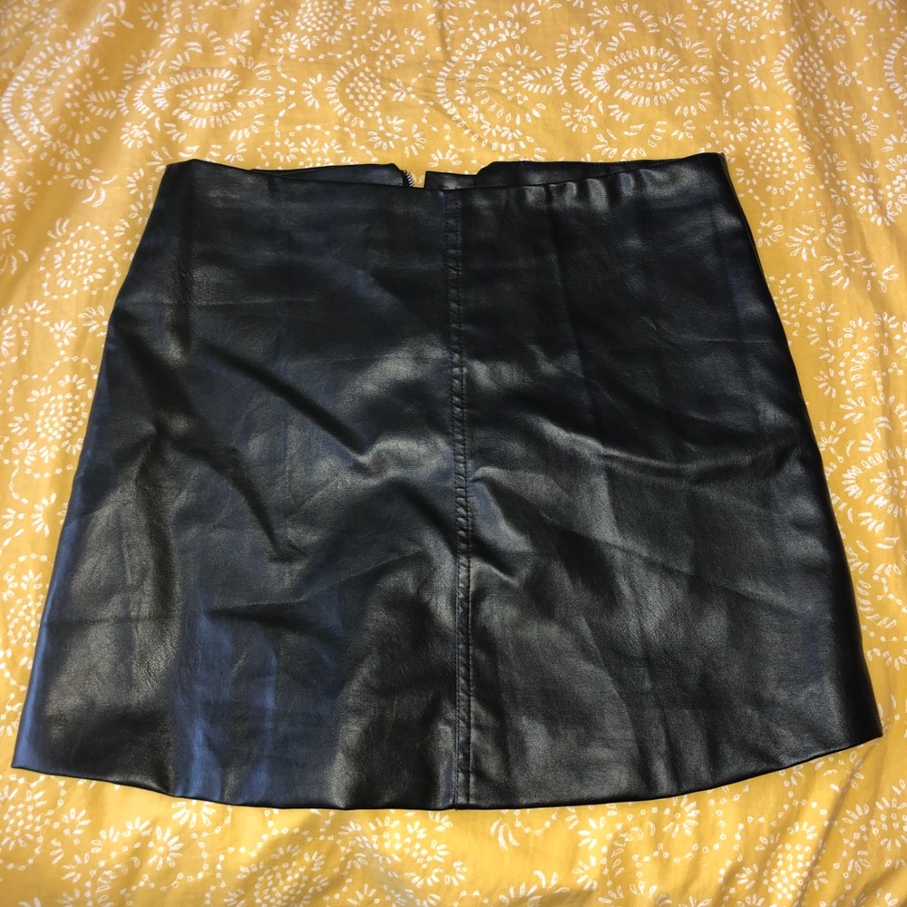 Black Leather Skirt